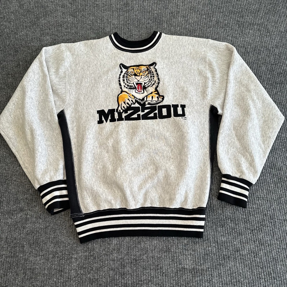 vintage Rare 80s University of Missouri Mizzou crewneck sweatshirt Size large
